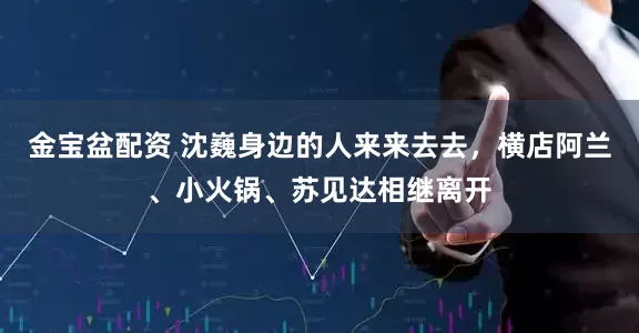 金宝盆配资 沈巍身边的人来来去去，横店阿兰、小火锅、苏见达相继离开